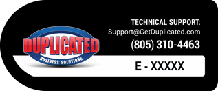 Duplicated Support Sticker E Ticket Sample - Proactive Supply and Support