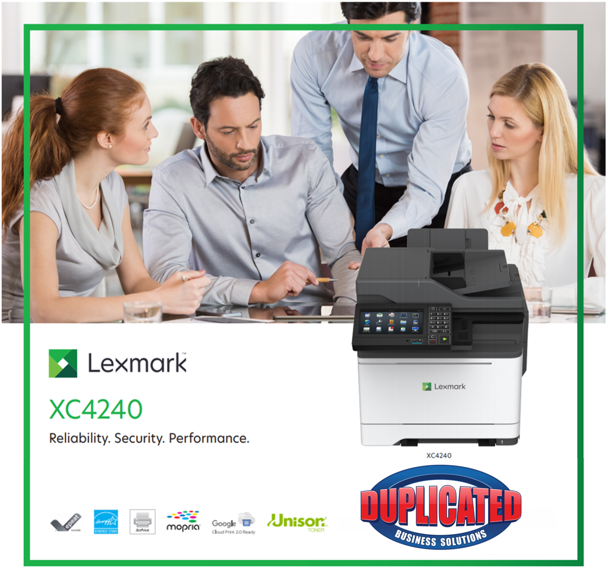 Lexmark XC4240 Brochure Top Picture Duplicated Business Solutions.png