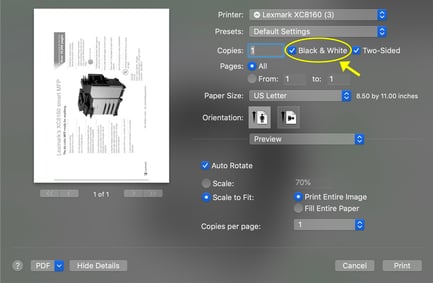 Mac BW Settings