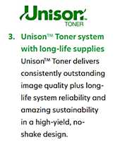 Unison toners are technologically advanced and help every business save money on supplies